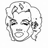 Warhol Monroe Coloring Pages Andy Marilyn Lines Poverty Colouring Numbers Paint Meditative Staying Benefits Between Template Rara La Drawing Getdrawings sketch template
