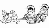 Eskimo Coloring Pages Inuit Canoe Girl Color Getcolorings Getdrawings Print Printable Colorings Colouring Sheets Colornimbus sketch template