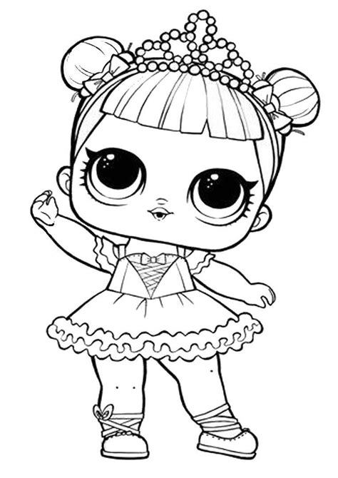 colorful lol surprise doll coloring page
