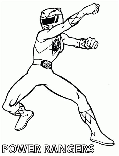 mighty morphin power rangers coloring pages coloring home