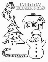 Coloring Christmas Pages Getcolorings sketch template