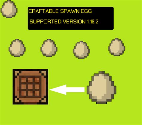 craftable spawn eggs mcreator