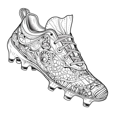 stunning soccer cleats coloring page coloring page