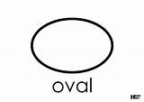 Oval Template Printable Large Shape Shapes Clipart Templates Clip sketch template