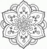 Coloring Pages Relaxing Mandala Popular sketch template