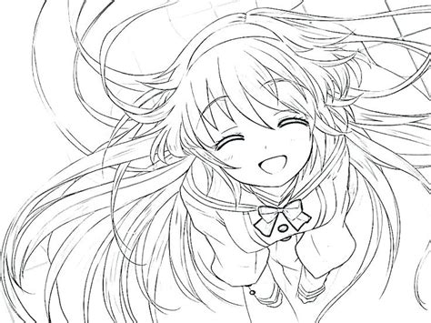 cute anime coloring pages  getdrawings