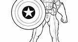 Marvel Captain Pages Coloring Colouring Getcolorings Getdrawings sketch template