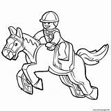 Horse Coloring Lego Pages Printable sketch template