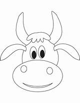 Cow Face Cute Coloring Head Pages Printable Color Print Getcolorings Kids Colori sketch template