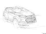 Ecosport Ford Sketch Wallpaper Caricos sketch template