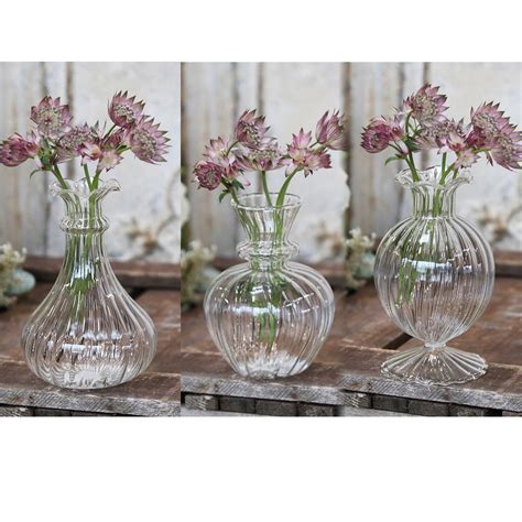 Delicate Glass Bud Vases Three Sizes By The Wedding Of My