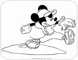 Mickey Baseball Mouse Coloring Pages Disneyclips Pdf Throwing sketch template