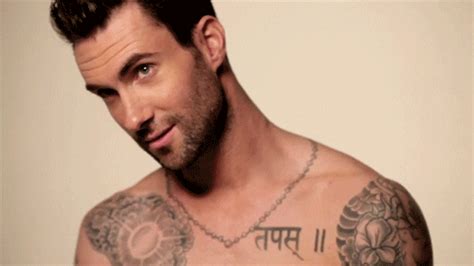adam levine tattoos find and share on giphy