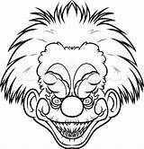 Scary Easy Draw Killer Clown Drawing Clowns Coloring Pages Drawings Face Faces Klowns Color Way Halloween Space Outer Getdrawings Jokers sketch template