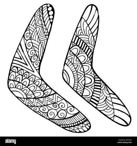 boomerang coloring pages aboriginal printable template dot kids
