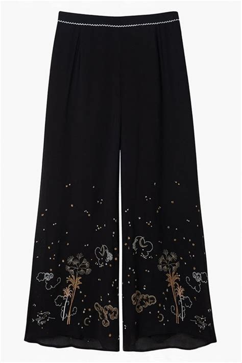 lily and lionel mystic palm embroidered luna trouser at sue parkinson