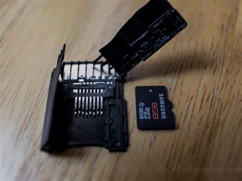 micro sd  sd card adapter   cracked open  phoblographer