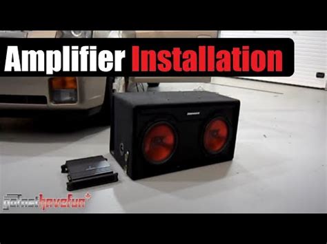 wire install  amplifier   woofer amp install car fix diy