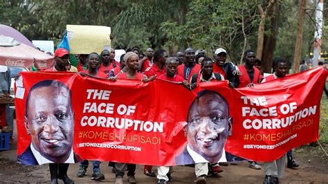 kenyas corruption crackdown  era  political theatre corruption al jazeera