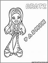 Bratz Coloring Pages Yasmin Printable Bobo Jade Colouring Comments sketch template