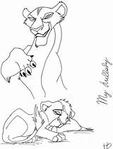Zira Lion Coloring sketch template