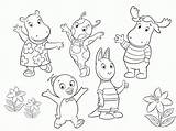 Backyardigans Coloring Pages Para Colorir Desenhos Imprimir Printable Backyardigan Back Kids Color Library Christmas Clipart Popular Gif Coloringhome sketch template