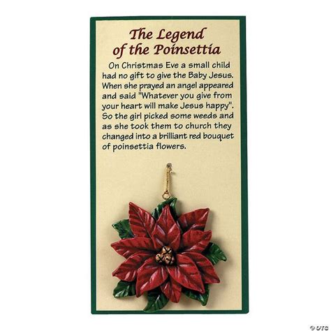 legend   poinsettia christmas ornaments oriental trading