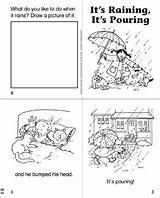 Raining Pouring Rhyme sketch template