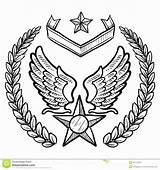 Force Insignia Kranen Insegne Stati Uniti Aeronautica Clker sketch template