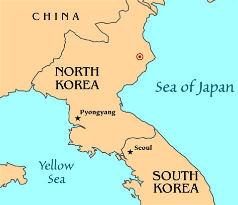 Map Of North Korean Nuclear Test 2006 North Korea