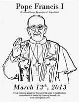 Francesco Catholic Pope Leader Giochiecolori Bergoglio Adults Coloringbook sketch template