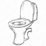 Toilet Sketch Vector Pan Drawing Illustration Stock Seat Tuvalet Templates Cliparts Room Nikiteev Chair Depositphotos çizimi Template Getdrawings Visit sketch template