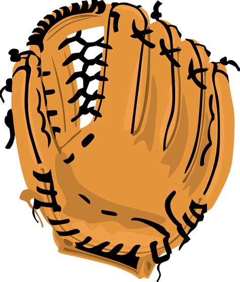 baseball glove vector clipart
