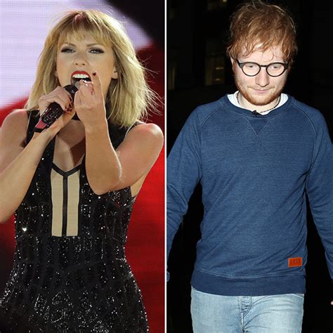 ed sheeran slept with taylor swift s friends her reaction hollywood life