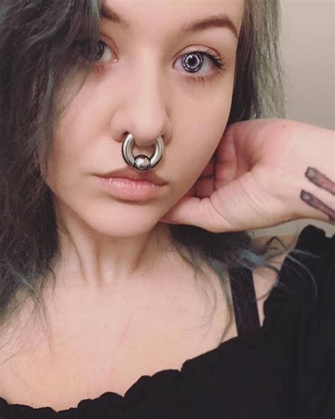 Women With Huge Septums Septum Piercing Jewelry Nose Piercing