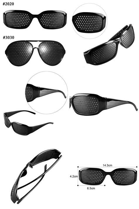 [visit To Buy] Hot Black Unisex Vision Care Pin Hole Eyeglasses Pinhole