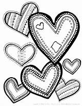 Heart Pages Coloring Printable Getcolorings sketch template