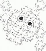 Puzzle Coloring Pages Jigsaw Piece Autism Colouring Popular Coloringhome Getdrawings sketch template