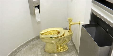 Artist Maurizio Cattelan S Solid Gold Toilet Stolen From English Palace
