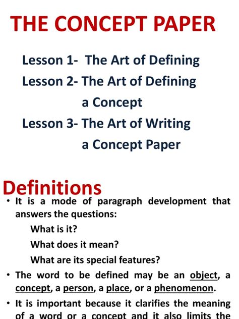 concept paper  definition concept