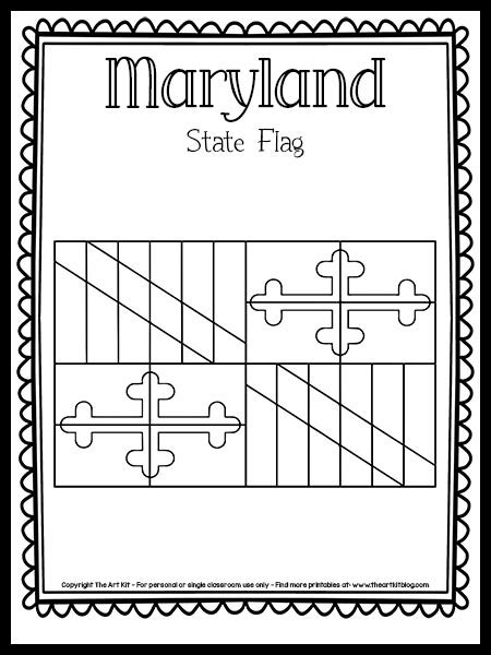 maryland coloring pages