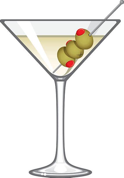 Best Cute Martini Glasses Clip Art Illustrations Royalty