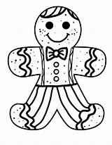 Gingerbread Coloring Pages House Man Clipartmag sketch template