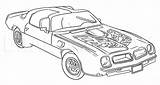 Trans Am Car Draw Pontiac Firebird Coloring Pages Drawing Sketch Step Cars Drawings Race Dragoart Dessin Voiture Guide Paintingvalley Choose sketch template