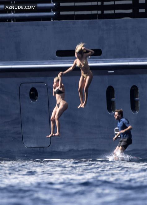 sofia richie shows off her bikini body on a yacht in capri aznude