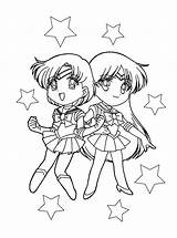Sailor Mars Coloring Pages Chibi sketch template