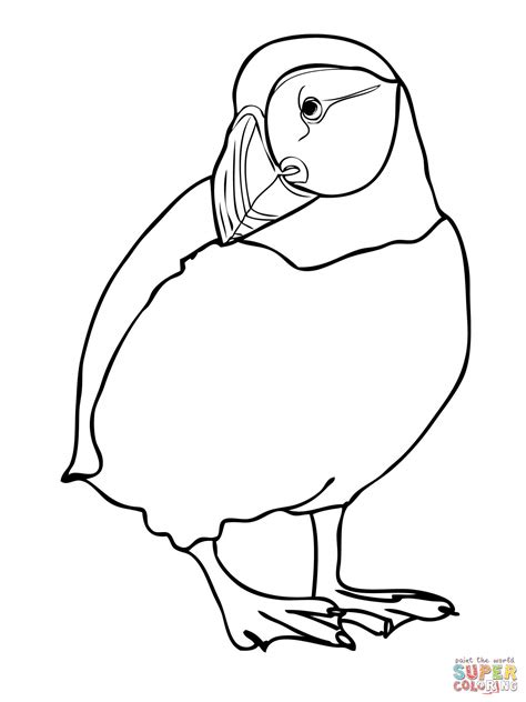 puffin printable coloring pages