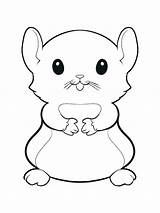 Hamster Coloring Pages Kids Adorable sketch template