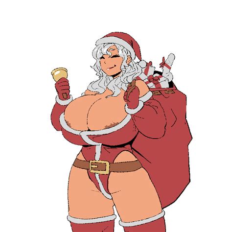 rule 34 big breasts santa costume santa hat thick thighs thighs white