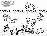 Coloring Beach Underwater Pages Kids sketch template